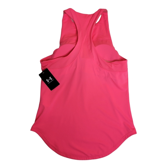 Under Armour Women's Sport 2 in 1 Racerback Tank Top BIB Avy 1356299 Hot Pink M - Picture 9 of 12